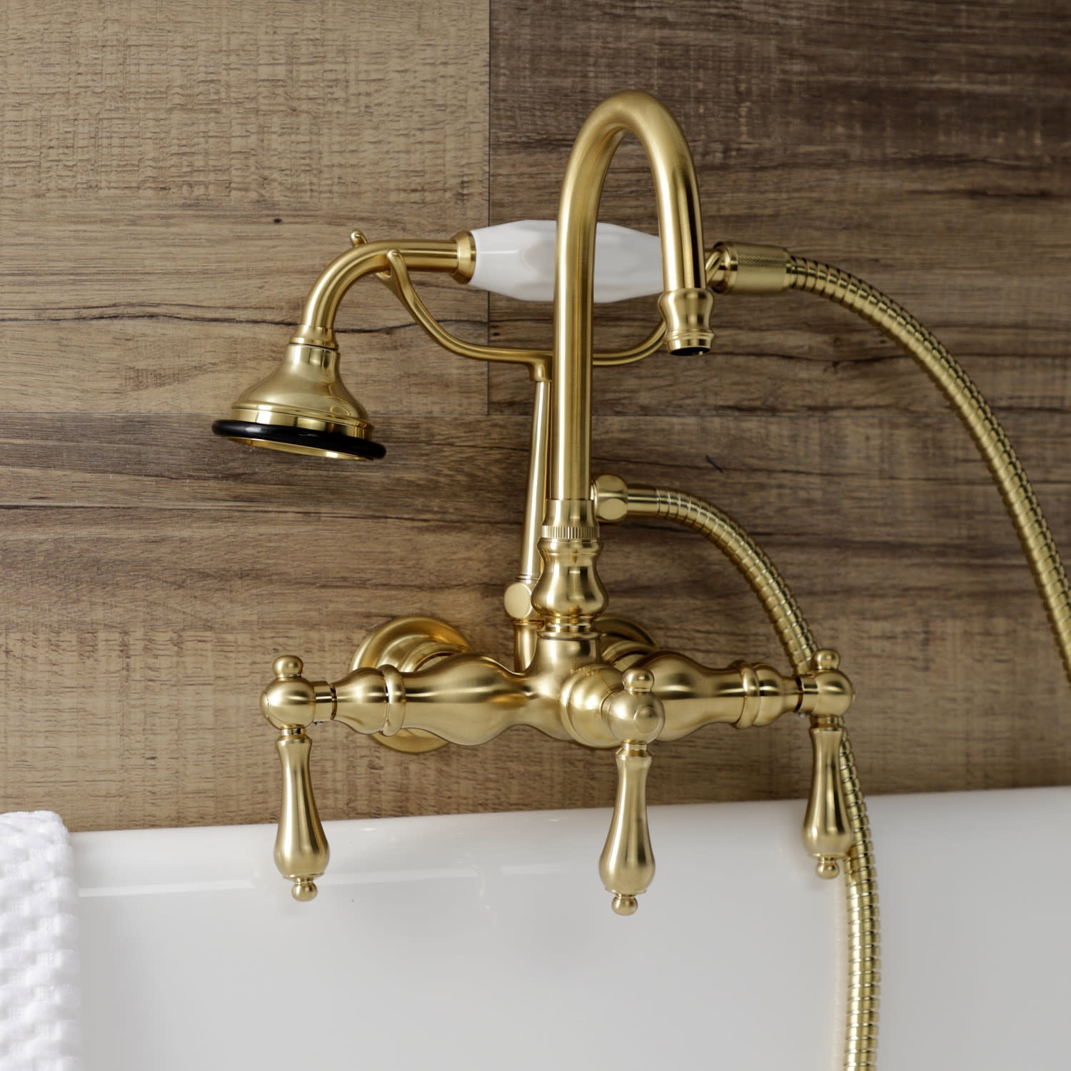Kingston Brass AE7T8 Wall Mount Clawfoot Tub Faucet AE7T8