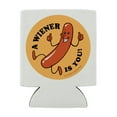 thumbnail image 2 of A Wiener Winner Is You Hot Dog Funny Humor Can Cooler - Drink Sleeve Hugger Collapsible Insulator - Beverage Insulated Holder, 2 of 4