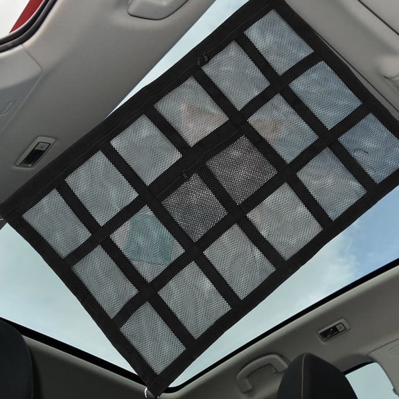 Uonlytech Multifunctional Black Car Storage Net for Suv Roof with Stylish Polyester Material