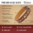 thumbnail image 4 of Filbert Leather Dog Collar with Airtag Holder, Upgraded Secure Airtag Collar Luxury, for Medium Dogs, Leather, Waterproof, Premium, Adjustable for All Breeds, Heavy Metal Buckle, Ultra-Durable, 4 of 9