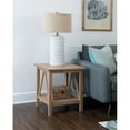 thumbnail image 2 of Linon Titian Wood End Table Bottom Shelf in Neutral Driftwood Finish, 2 of 10