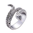 thumbnail image 1 of 1PC Élégant Serpent en Forme d'Anneau Réglable Rétro Cobra Anneau de Personnalité Doigt Décoration Fête Bague pour Hommes Garçons (No.9), 1 of 6