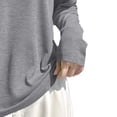 thumbnail image 6 of Thousandth Hoodies for Women Womens Hooded Sweatshirt Casual Cotton Breathable Long Sleeve Tops Loose Fit Lightweight Pullover Plain Basic Tops, 6 of 7