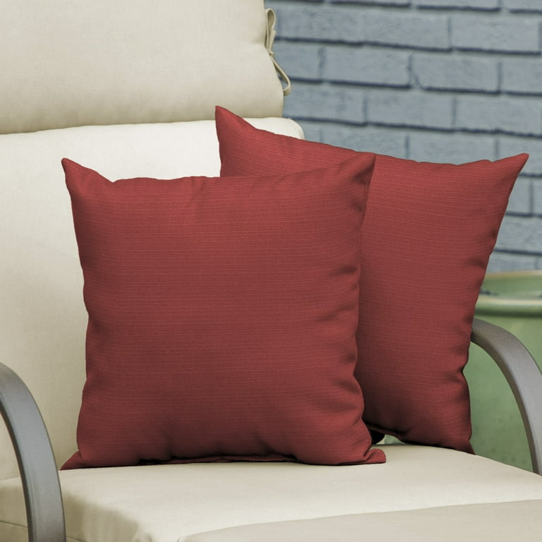 Better Homes & Gardens Santa Fe Red 16 x 16 in. Outdoor Toss Pillow with EnviroGuard, Set of 2 Better Homes & Gardens Santa Fe Red 16 x 16 in. Outdoor Toss Pillow with EnviroGuard, Set of 2