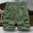 thumbnail image 4 of pstuiky Pantalones cortos para hombre, Pantalones cortos deportivos de verano para hombre, de color liso, informales, cargo Pantalones cortos cargo, 4 of 4