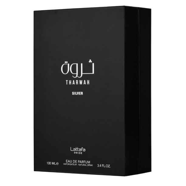Lattafa Men's Tharwah Silver EDP 3.4 oz Pride Collection