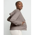 thumbnail image 2 of Hanes Originals Women's French Terry Hoodie, Full Zip Iced Mocha L, 2 of 4