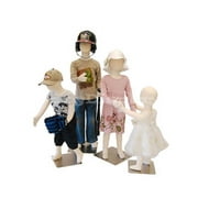 4 Units Kid Children Mannequin Dress Form Display Flexible #JF-CH1357T Group