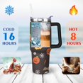 thumbnail image 4 of Happy Halloween Tumbler with Handle Insulated Coffee Mug 40 oz Stainless Steel Cup for Cafe Drinks Beverage Liquid Cocktail Ideal Gift for Women Daughter Mom, 4 of 7