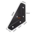 thumbnail image 2 of Corner Brace Connector Brackets Sure Here's A Product Title for Listing 5pcs Rustproof Corrosion Resistant Simple Installation 90-degree Triangle, 2 of 8