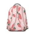 thumbnail image 3 of Compact School Backpack with Red Strawberry Design Lightweight Fruity Style for Travel Commute and Summer Use, 3 of 6
