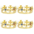 thumbnail image 1 of 4 Pcs Couronnes Royales Accessoires de Costume Couronnes de Fête d'Anniversaire Couronnes de Prince, 1 of 2