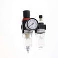 thumbnail image 2 of Air Compressor Filter Regulator 1/4", Water Moisture Trap Oil Separator Lubricator Humid Removal for Paint Spray Guns and Pneumatic Air Tools 214172, 2 of 5