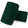 thumbnail image 1 of Juego de toallas de mano Jacquotha Forest Green 100% algodón x2, 1 of 7
