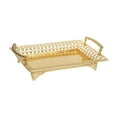 thumbnail image 3 of deevoka Rectangle Serving Tray Nordic Iron Art Tray for Household Vanity Dining Room Gold, 3 of 9