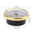 thumbnail image 2 of Mosiee Vintage Brass Thermometer Multifunctional 7.2Cm Round Durable Gold Hygrometer Humidity Meter Household Thermometers, 2 of 6