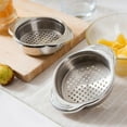 thumbnail image 2 of Stainless Steel Can Strainer, 4.5 x 3.6 x 1 inch, Drains Liquids from Canned Food, Ideal for Kitchen Prep and On-the-Go Snacks, 2 of 8