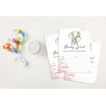 thumbnail image 4 of Inkdotpot Cartes d'Invitation Style Baby Shower 30 Fille Éléphant Révélation de Genre Invitations Vierges, 4 of 7
