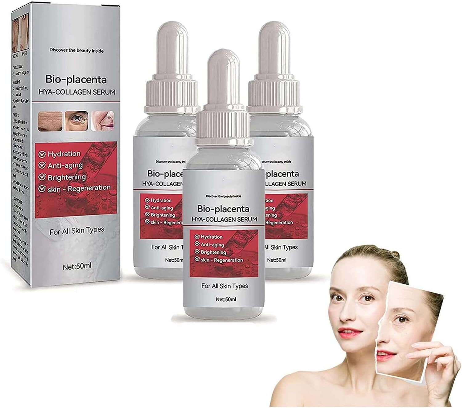 BioPlacenta Antiaging Serum, Bio Placenta HyaCollagen Serum, Bio Placenta Serum For All Skin