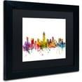 thumbnail image 2 of Trademark Fine Art 'Austin Texas Skyline' Canvas Art by Michael Tompsett, Black Matte, Black Frame, 2 of 4