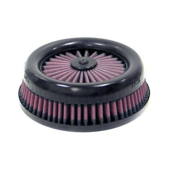 K&N Universal X-Stream Clamp-On Air Filter: High Performance, Premium, Replacement Filter: Flange Diameter: 3.8125 In, Filter Height: 2.125 In, Flange Length: 0.75 In, Shape: Round, RX-4130-1