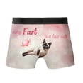 thumbnail image 2 of Every Fart is Love Note Siamese Guilty Face Happy Valentine's All Over Print Boxer Briefs Underwear for Men Dad Cat Lover Kitten Owner Gifts - 01016, 2 of 6