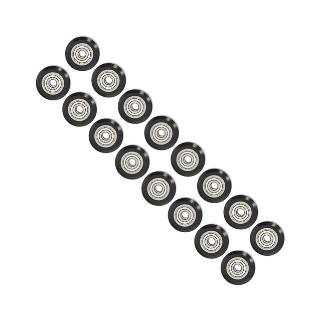 3D Printer Pulley Wheel Set, Durable Stainless POM Pulley Wheel Set No Noise For Printing Shop Black