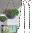 thumbnail image 3 of Clearance! Dusknt Household Hooks 2Pcs 9.5 Hanging Chain for Hanging Bird Feeders Birdbaths Planters and Decorative Ornaments, Black 2Pc Hanging Chain, 3 of 7