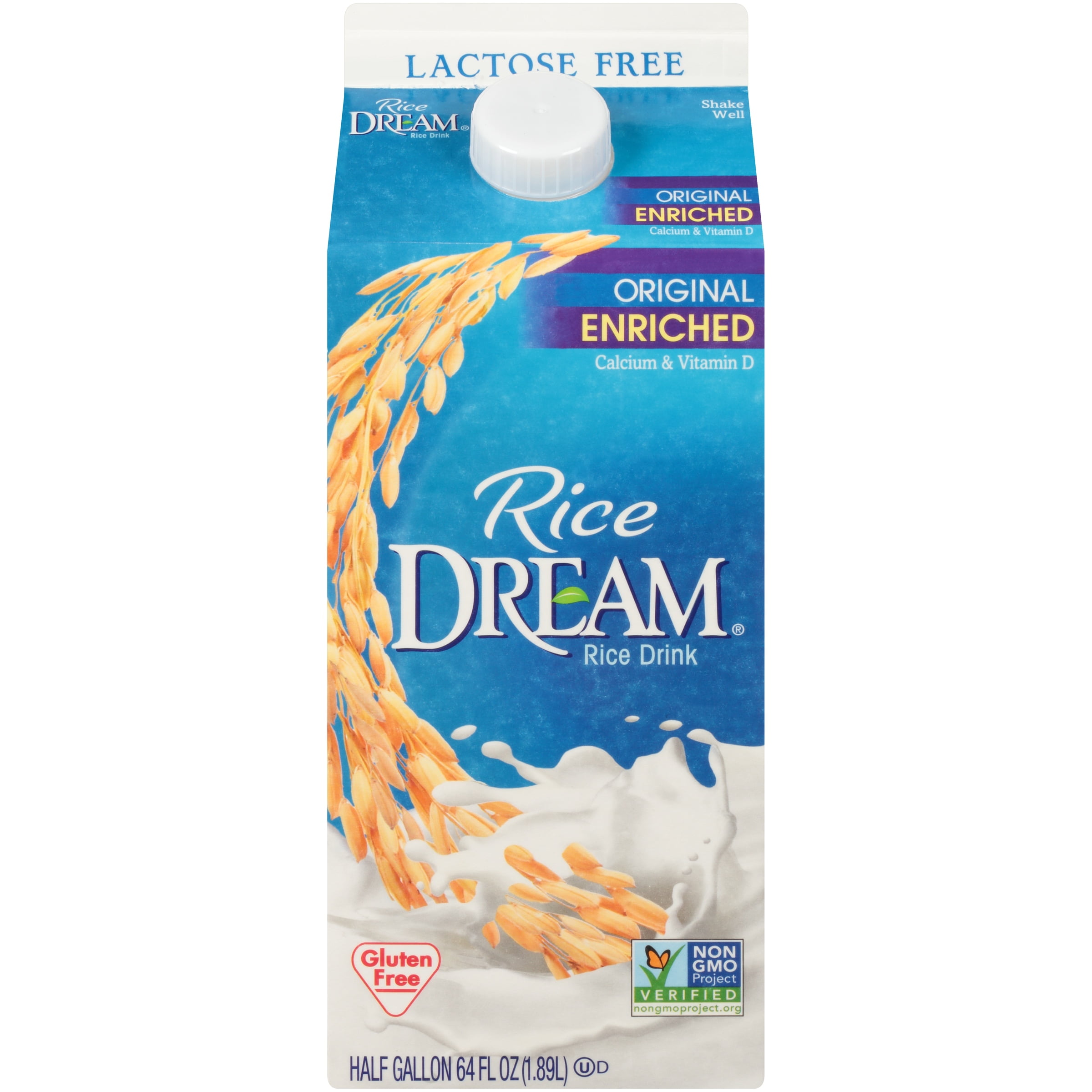Rice Dream Lactose Free Rice Drink, Half Gallon, 64 fl oz