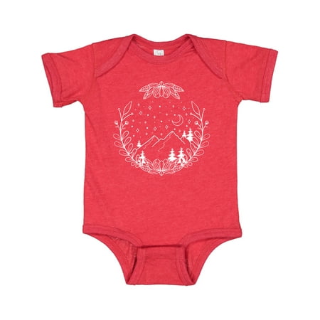 

Inktastic Adventure to the Mountains with Moon and Stars Gift Baby Boy or Baby Girl Bodysuit