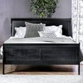 thumbnail image 2 of Furniture of America Claudet Wood Panel Bed, Eastern King, Black, 2 of 9