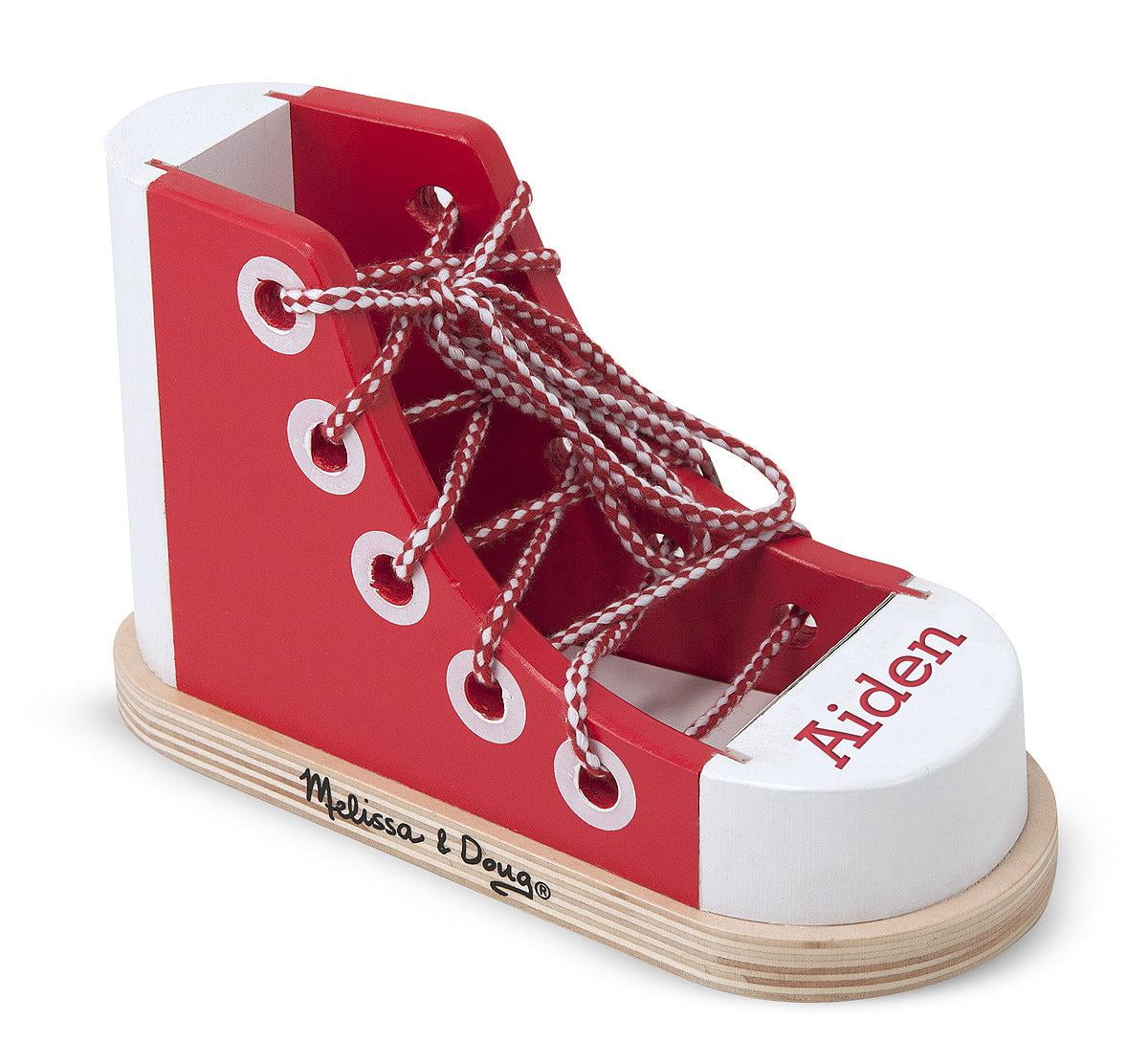 melissa and doug wooden lacing shoe