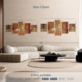 thumbnail image 4 of Elephant Stock Sunset Street Crop Wall Art - Horizontal Multi Panel Canvas - Hallway Wall Decor - Abstract Multi Panel - Orange And Brown Decor By Silvia Vassileva - 68" x 30", 4 of 8