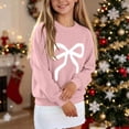 thumbnail image 4 of Atogsazn Kids Girls Knitted Sweater Childrens Casual Long Sleeve Pullover Sweaters Fall Winter Tops Clothes Pink 9-10 Years Fashion, 4 of 7