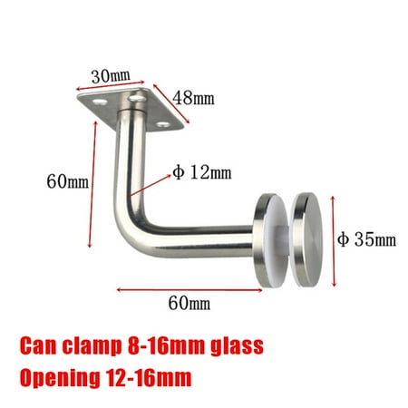 

Silver Stair Handrail Bracket Bannister Wall Support Hand Rail Balustrade Strong