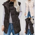 thumbnail image 4 of Gilet d'Hiver pour Femmes Léger Sans Manches Veste Rembourrée Chaude pour Temps Froid, 4 of 6