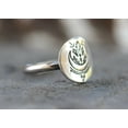 thumbnail image 5 of SS DESIGNS Silver Moon Ring Silver Crescent Moon Ring Crystal Ring Celestial Jewelry, 5 of 6