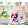 thumbnail image 4 of Mickey and Minnie Mouse "Perfect Match" Ceramic Coffee Mug | Holds 20 Ounces, 4 of 7