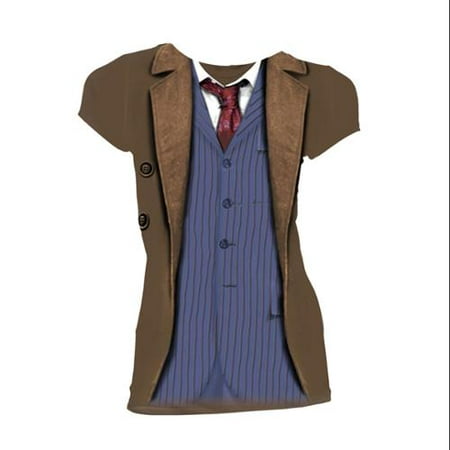 Doctor Who: David Tennant 10th Doctor Costume Juniors T-Shirt (XX-Large)