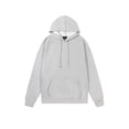 thumbnail image 5 of Trgacdwlo Hoodie for Men Solid Color Long Sleeve Pullover Men Drawstring Fall Winter Mens Hooded Sweatshirts with Pocket Light Gray XL, 5 of 5