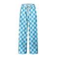 thumbnail image 2 of GrmtClth Pajama Pants Men Comfort Soft Plaid Sleepwear Casual Lounge Pj Pants with Pocket and Drawstring Blue XXL, 2 of 5