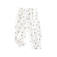 thumbnail image 2 of NAISIBABY Boys Girls Casual Pants, Prints Thin Cotton Linen Home Mosquito Proof Pants White 2-3T, 2 of 3
