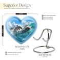 thumbnail image 2 of Joyful Dolphin Pod Mini Heart Keepsake Urns - Heart Urns For Human Ashes Keepsake - Heart Urns For Adult Ashes Women - Mini Heart Urns For Human Ashes - Urn Keepsake For Human Ashes(Size -3inch,1pc), 2 of 5