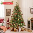 thumbnail image 3 of Costway 7 FT Artificial Christmas Tree with 846 Branch Tips 340 Warm White LED Lights, 3 of 10