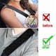 thumbnail image 4 of 4 almohadillas para cinturón de seguridad extraíbles, color negro, con velcro, para niños y adultos., 4 of 5