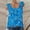 Blue, variant on Tank Tops Mother's Day Gift Tank Tops Sleeveless Red Square Neckline Floral Tunic Blouse L