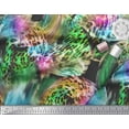 thumbnail image 3 of Soimoi Polyester Crepe Fabric Leopard Animal Skin Decor Fabric Printed Yard 52 Inch Wide, 3 of 3