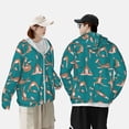 thumbnail image 6 of Sigee Giraffes Doing Various Yoga Print UPF50+ Men's Sun Protection Hoodie Shirt SPF UV Shirt Long Sleeve Fishing Outdoor Lightweight, S-3XL, 6 of 9