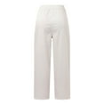thumbnail image 4 of SIYUDAN Womens Trousers Casual Pants Women White Adult Work Pants Women Womens Comfy Work Pants Wide Leg Womens Pants Women Summer Pants, 4 of 7