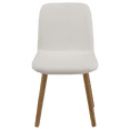 thumbnail image 3 of Bouclair Oatmeal Fabric and Wood Dining Chair, 3 of 7